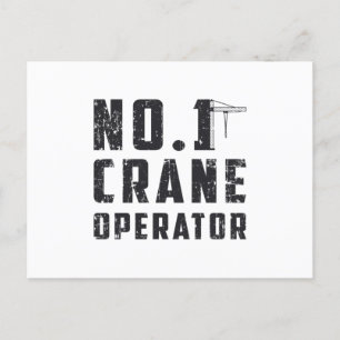 Nr. 1 Baustelle für Kranbetreiber Postkarte