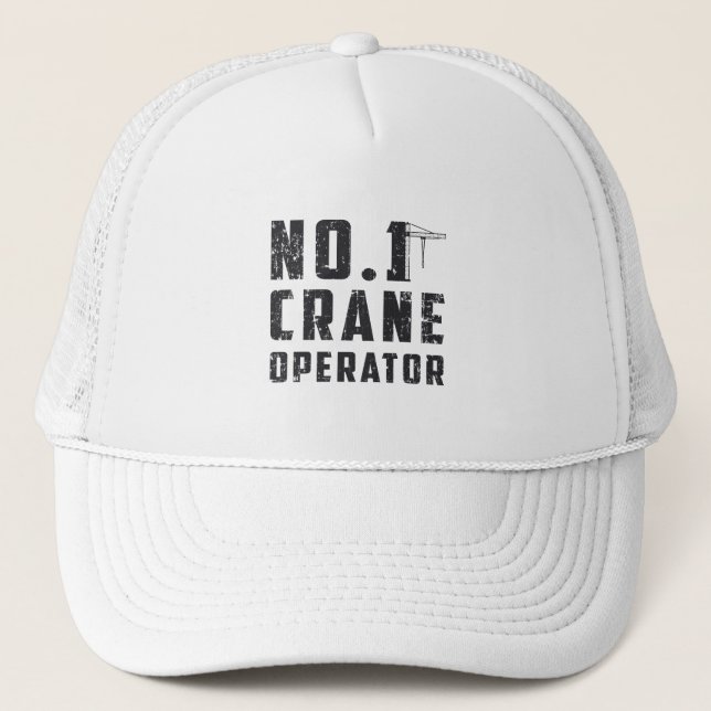 Nr. 1 Baustelle für Kranbetreiber Truckerkappe (Vorderseite)