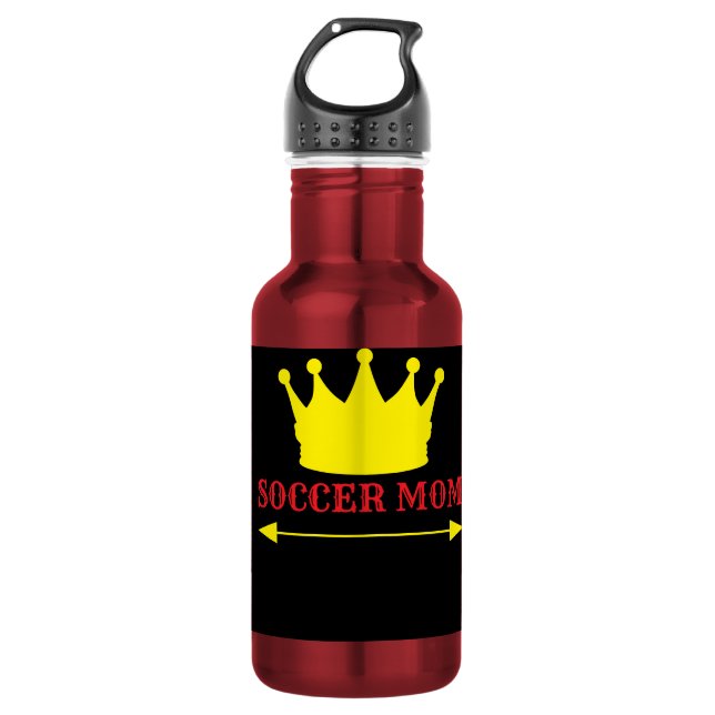 Nr. 1 Fußballmutter Edelstahlflasche (Vorderseite)