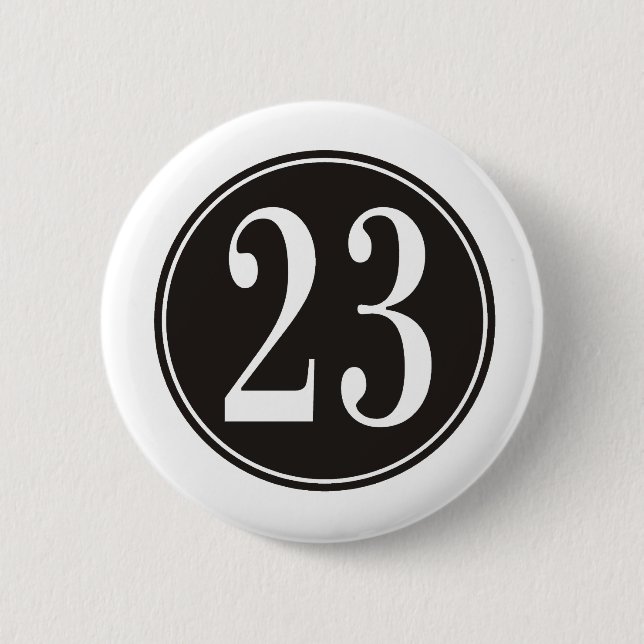 Nr. 23 - Schwarzer Kreis (Front) Button (Vorderseite)
