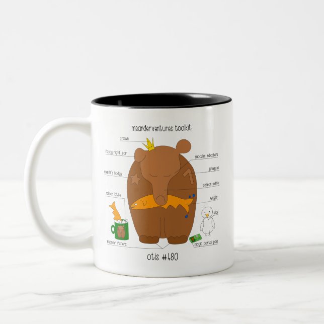 Nr. 480 Otis Meanderures Zweifarbige Tasse (Links)