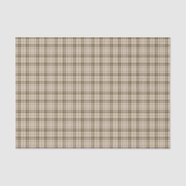 Nr. 59 des Tartan-kariertes Brown, Beige u. grünes Seidenpapier (Vorderseite)