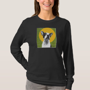 Nr. 619 Hugo mit einem Halo Boston Terrier Halo Gr T-Shirt