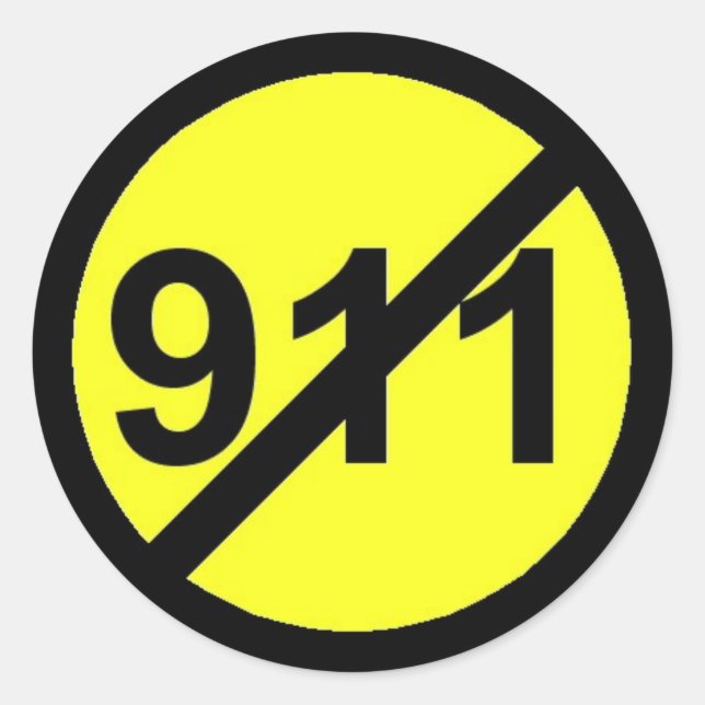 Nr. 911 Aufkleber für Ihre VoIP-Telefone (Vorderseite)