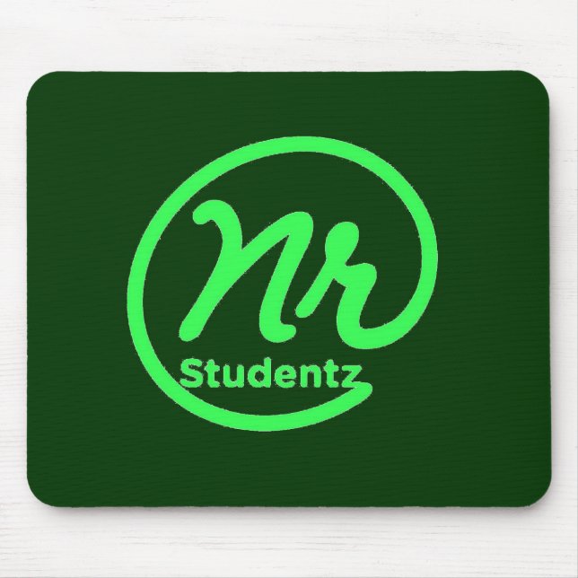 NR Studentz Maus Auflage-Grün Mousepad (Vorne)