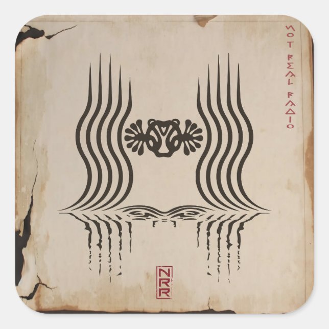 NRR QUADRATISCHER AUFKLEBER (Vorderseite)