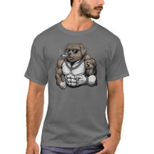 NSDR Hund, muskulös, tätowiert, Bodybuilder