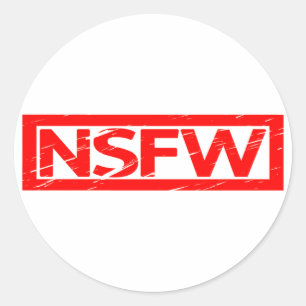 NSFW-Briefmarke Runder Aufkleber