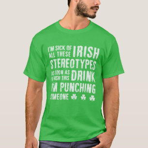 NSPF Funny Irish Stereotypes T - Shirt