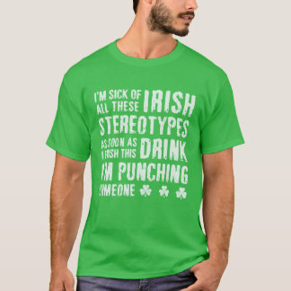 NSPF Funny Irlandais Stéréotypes T-shirt