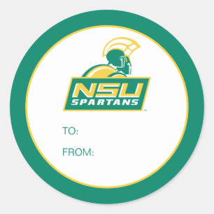 NSU Spartans Graduate Runder Aufkleber