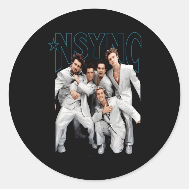 Nsync Offizielles Denken von Ihnen Runder Aufkleber (Vorderseite)