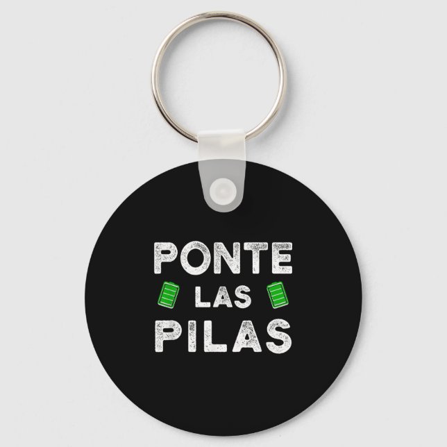 Nte Las Las Funny Spanish Saying Motivational  Schlüsselanhänger (Vorderseite)