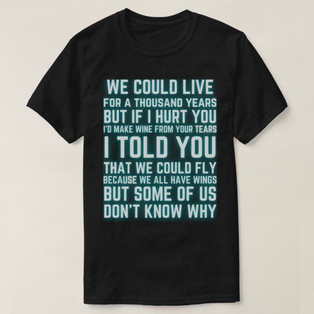 NTUA Lyrics   T-Shirt (Design vorne)
