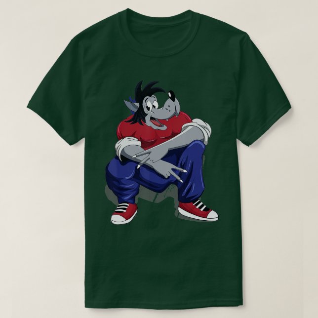 Nu Pogodi Wolf Russia Putin CCCP Soviet Rassija  T-Shirt (Design vorne)