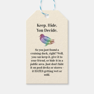 Nu Trop. Spectrum '80er Print Ad-Style Crusing Duc Geschenkanhänger