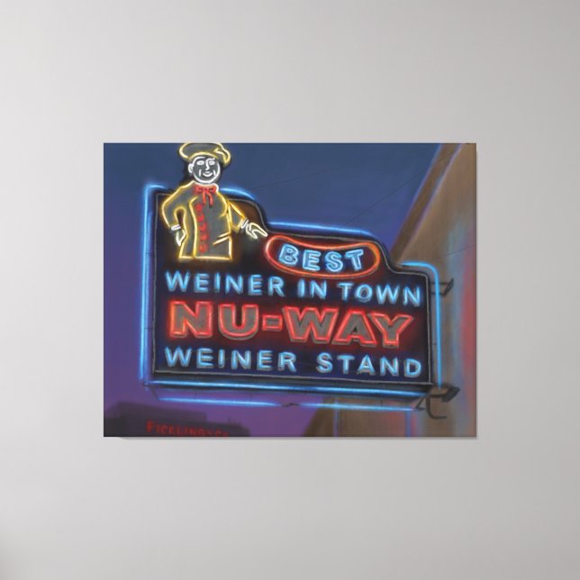 Nu-Way-Dackeln, Macon, Georgia - Canvas Print Leinwanddruck (Vorderseite)