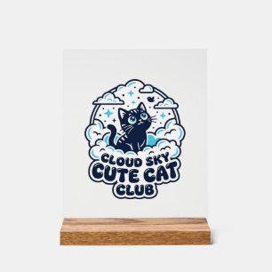 Nuage Ciel Mignon Chat Amoureux de Chats T-Shirt A