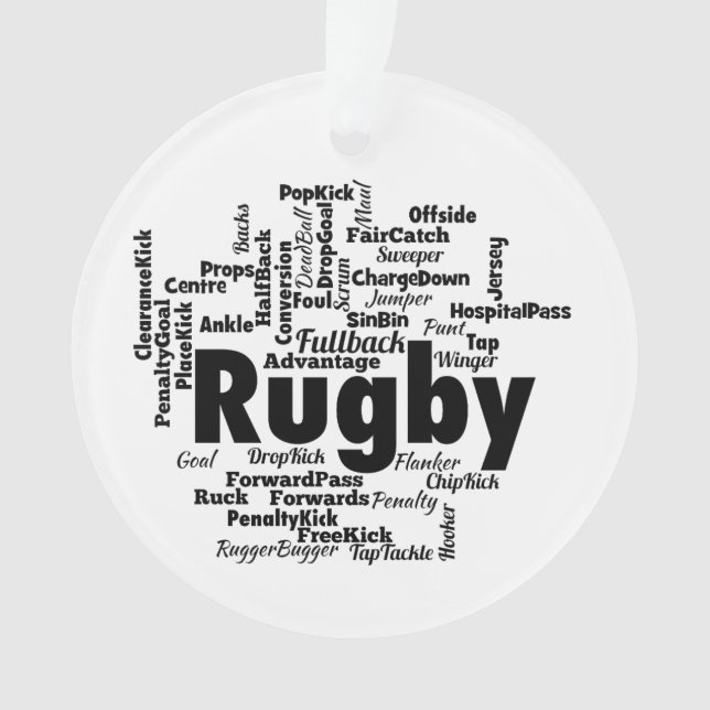 Nuage de mots de rugby à XV (devant)