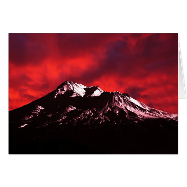 Nuage de rouge de Shasta (Devant Horizontal)