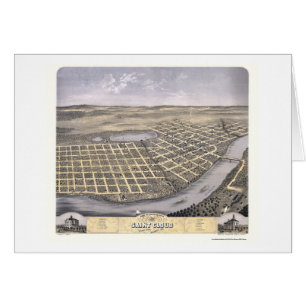 Nuage de saint, carte panoramique de manganèse -