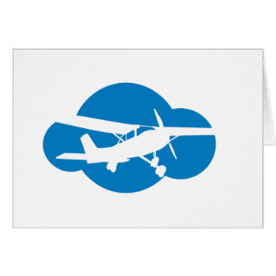 Nuage et avion bleus d'aviation