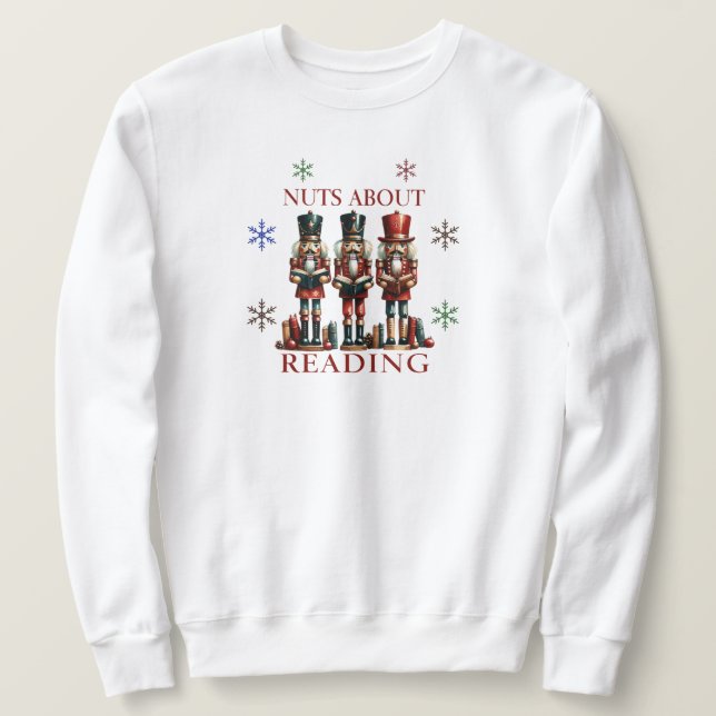 Nuages À Propos De La Lecture Sweatshirt (Design devant)