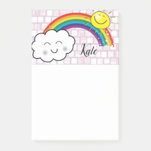 Nuages arc-en-ciel de Post-it
