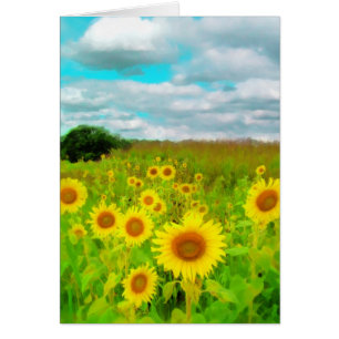 Nuages aujourd'hui, carte de tournesol,
