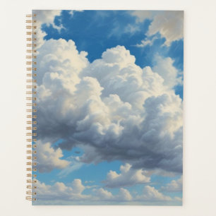Nuages blancs et ciel bleu clair