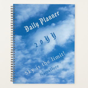 Nuages dans le ciel bleu et blanc Personnalisé