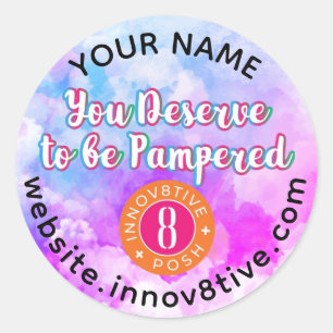 Nuages d'aquarelle objets8tive étiquette