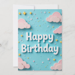 Nuages de rêve Carte d'anniversaire