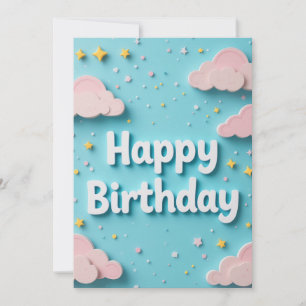 Nuages de rêve Carte d'anniversaire
