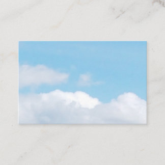 Nuages et carte de visite de ciel