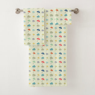 Nuages et parapluies Motif moderne