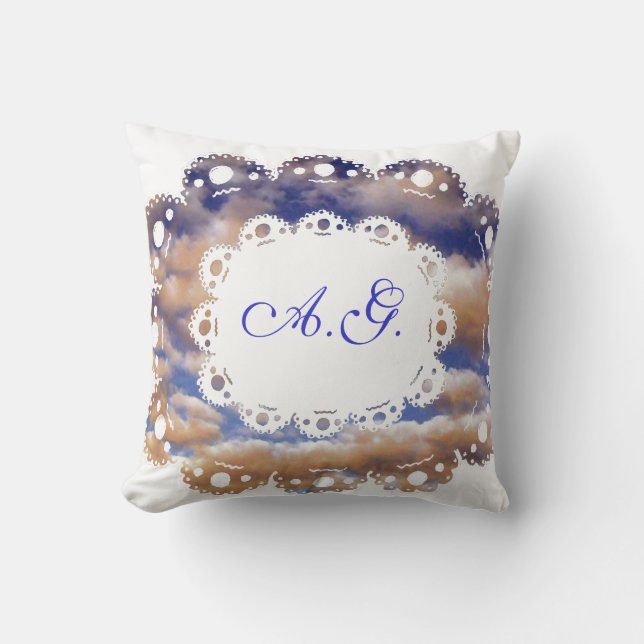 Nuages fluides et Coussin de monogramme (Recto)