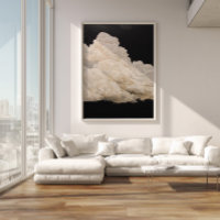 Nuages noirs Impression sur toile Ciel Moderne Abs