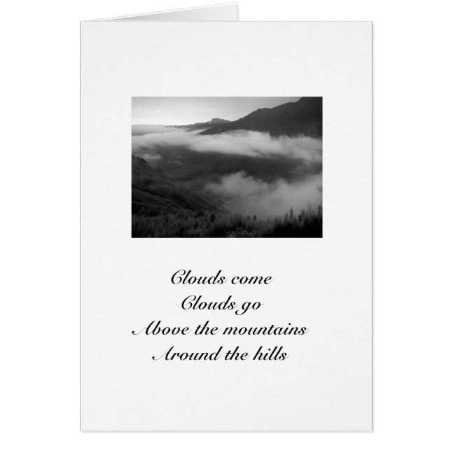 Nuages/Paysage dérivent dans la carte B&W (Devant)