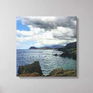 Nuages Photo sur toile Imprimer avec paysage océan
