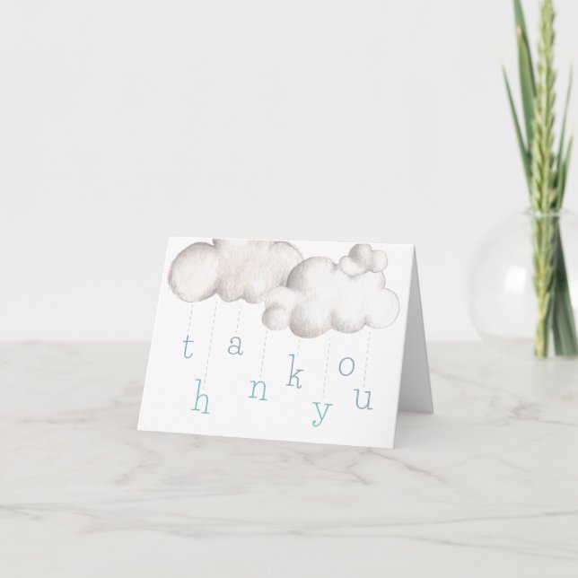 Nuageux avec une chance d'un Merci Baby shower (Devant)