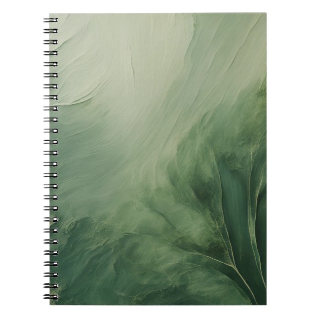 Nuances de Carnet Abstrait vert (Devant)