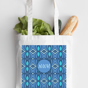 Nuances de Sac fourre-tout Monogramme bleu