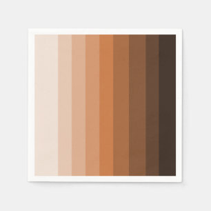 Nuances de serviettes en papier Brown