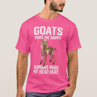 Nubain-Ziegen machen mich glücklich, Menschen mach T-Shirt