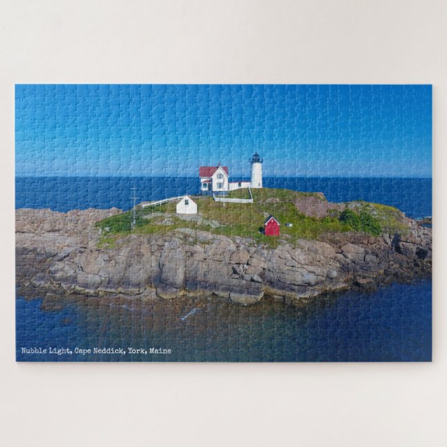 Nubble Atlantic Ocean Maine Lighthouse (Horizontal)
