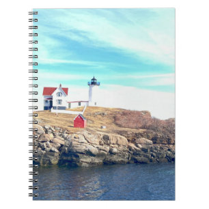 Nubble Leuchtturm Maine Küstenfoto Notizblock