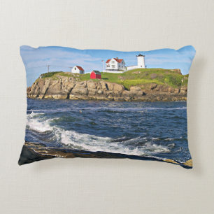 Nubble Light, Cape Neddick Maine Accent Coussin