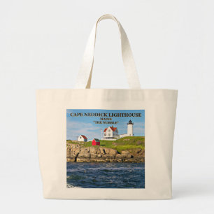 Nubble Light, Cape Neddick Maine Jumbo Stoffbeutel