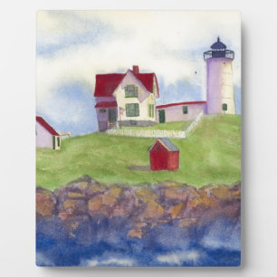 Nubble Light House York Maine Fotoplatte